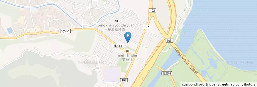 Mapa de ubicacion de 五股郵局 en 台湾, 新北市, 五股区.