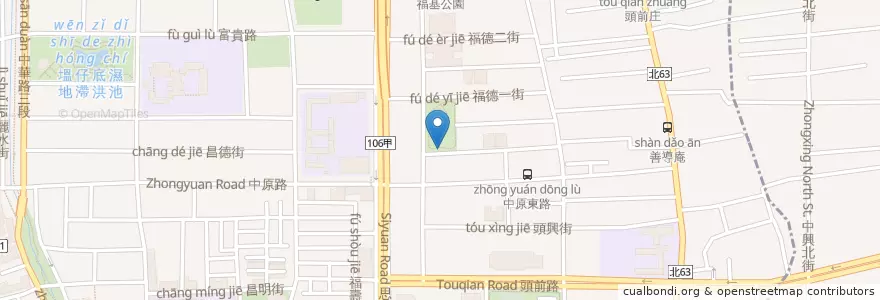 Mapa de ubicacion de Fumei Park en Taiwan, New Taipei, Xinzhuang District.