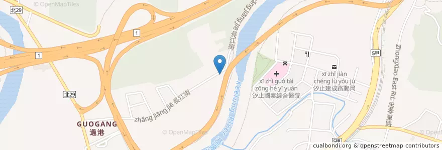 Mapa de ubicacion de 世貿國家公園社區 en Taïwan, Nouveau Taipei, Xizhi.