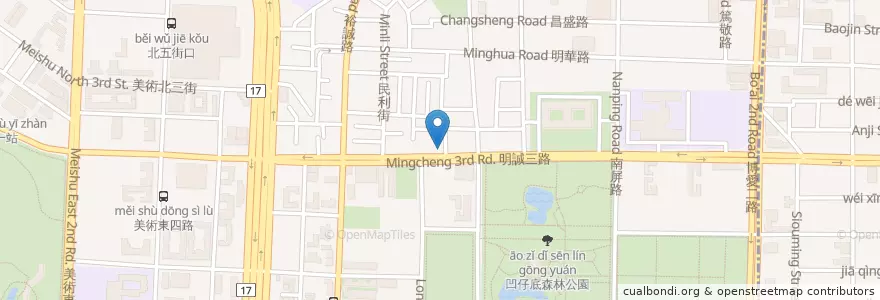 Mapa de ubicacion de 廣招英彰化肉圓 en Taiwan, Kaohsiung, 鼓山區.