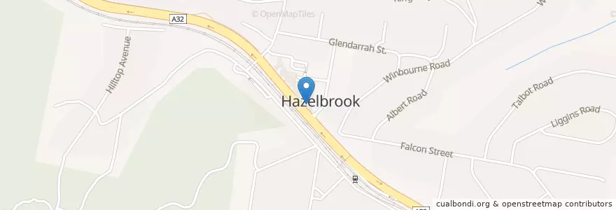Mapa de ubicacion de Hazelbrook Pharmacy en Australie, Nouvelle Galles Du Sud, Sydney, Blue Mountains City Council.