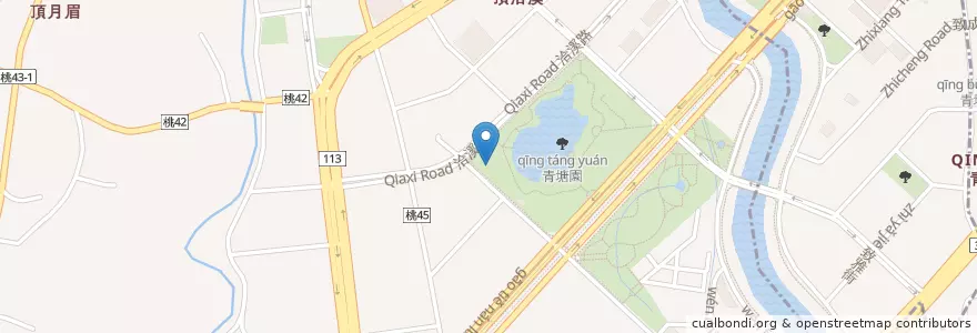 Mapa de ubicacion de 豆薈趣手創咖啡 en Тайвань, Таоюань, Чжунли.