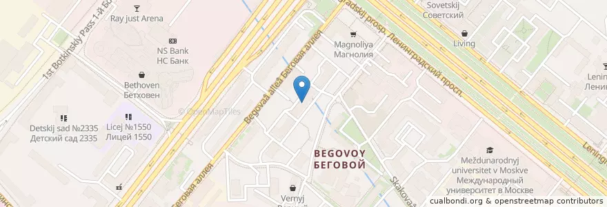 Mapa de ubicacion de УПП 43 en 러시아, Центральный Федеральный Округ, Москва, Северный Административный Округ, Район Беговой.