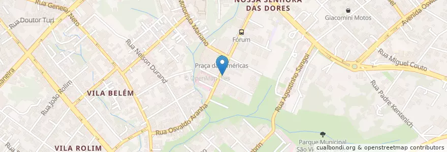 Mapa de ubicacion de Café Justiça en Brasil, Región Sur, Río Grande Del Sur, Região Geográfica Intermediária De Santa Maria, Região Geográfica Imediata De Santa Maria, Santa Maria.