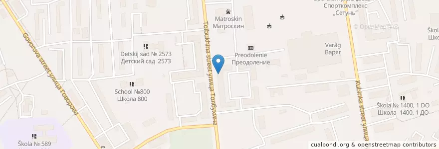 Mapa de ubicacion de Додо en روسيا, Центральный Федеральный Округ, Москва, Западный Административный Округ, Можайский Район.