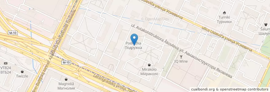 Mapa de ubicacion de Участковый пункт полиции № 34 en Rusia, Центральный Федеральный Округ, Москва, Северный Административный Округ, Район Сокол, Район Аэропорт.