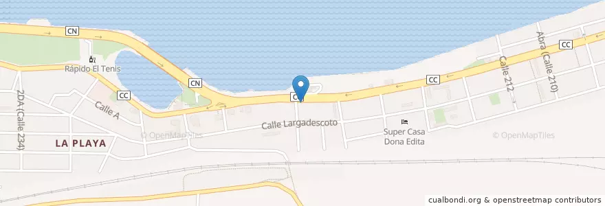 Mapa de ubicacion de Amelia del Mar en Cuba, Matanzas, Matanzas, Ciudad De Matanzas.