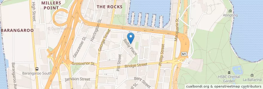 Mapa de ubicacion de Espresso Room en Australië, Nieuw-Zuid-Wales, Council Of The City Of Sydney, Sydney.