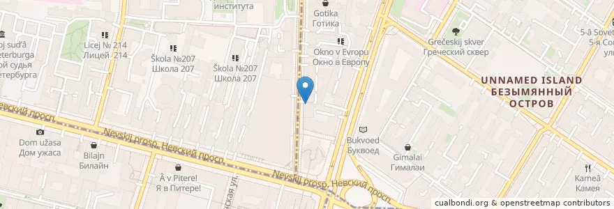 Mapa de ubicacion de Мастер-Класс en Rusland, Северо-Западный Федеральный Округ, Oblast Leningrad, Sint-Petersburg, Центральный Район.