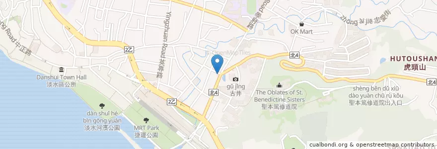 Mapa de ubicacion de 天康連鎖藥局 en تايوان, تايبيه الجديدة, 淡水區.