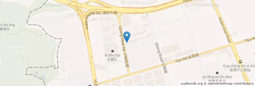 Mapa de ubicacion de 文灶药店 en 中国, 福建省, 思明区.
