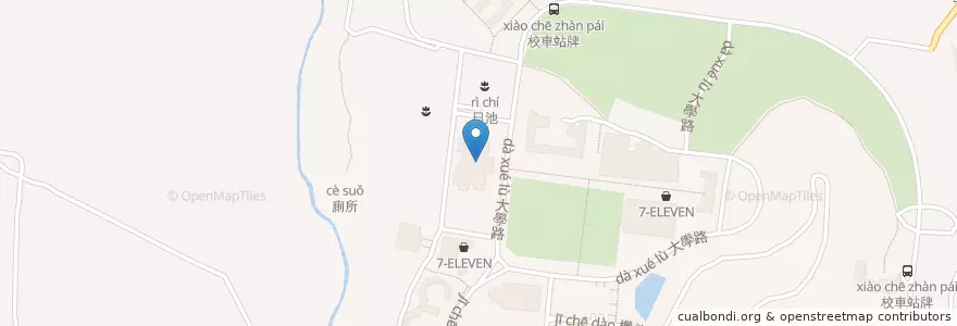 Mapa de ubicacion de 圖書館 en Tayvan, 臺灣省, Nantou, 埔里鎮.