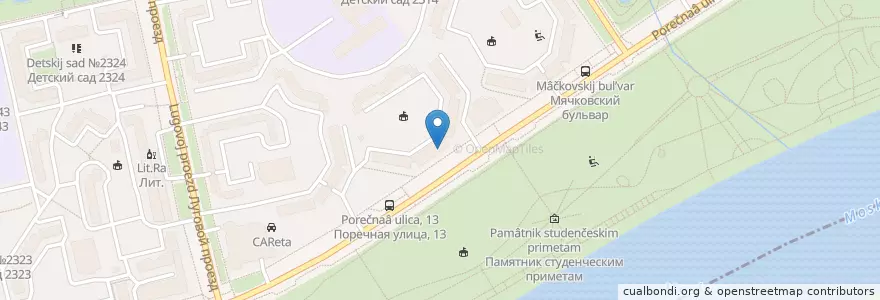 Mapa de ubicacion de Центр развития личности en Russia, Distretto Federale Centrale, Москва, Южный Административный Округ.