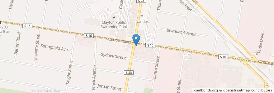 Mapa de ubicacion de The Grand Metropol en Australie, Victoria, City Of Kingston.