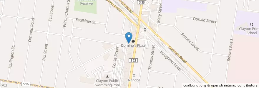 Mapa de ubicacion de Cafe Simply Tea en Австралия, Виктория, City Of Monash.