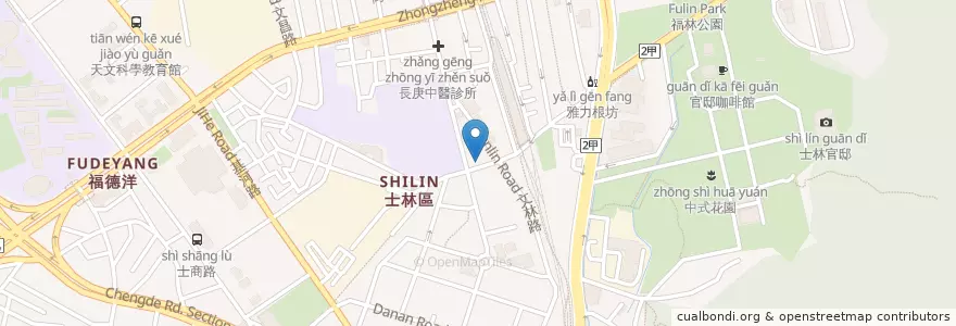Mapa de ubicacion de 海鮮粥 en Taiwán, Nuevo Taipéi, Taipéi, 士林區.