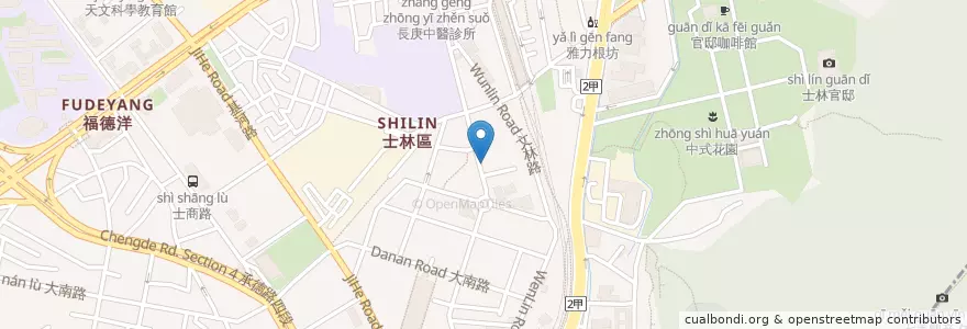 Mapa de ubicacion de 大東藥局 en 臺灣, 新北市, 臺北市, 士林區.