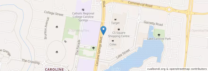 Mapa de ubicacion de Delivery Pizza en Australië, Victoria, City Of Melton.
