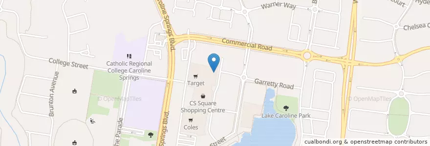 Mapa de ubicacion de Commonwealth Bank en Australie, Victoria, City Of Melton.