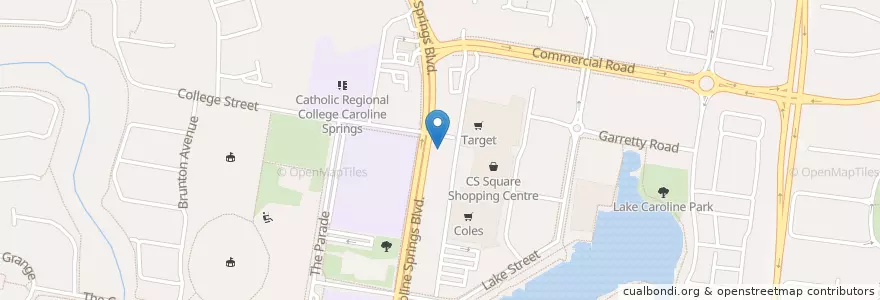 Mapa de ubicacion de AMC en オーストラリア, ビクトリア, City Of Melton.