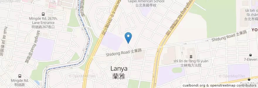 Mapa de ubicacion de 地下停車場 en Taiwán, Nuevo Taipéi, Taipéi, 士林區.