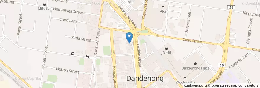 Mapa de ubicacion de UAEXchange en Австралия, Виктория, City Of Greater Dandenong.