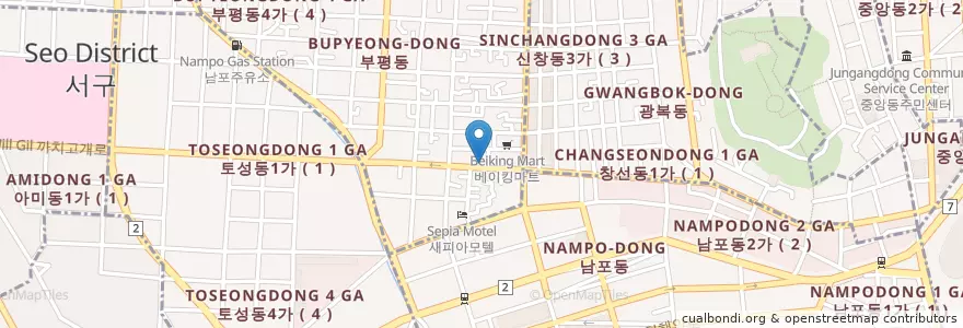 Mapa de ubicacion de 주전자 en Zuid-Korea, Busan.