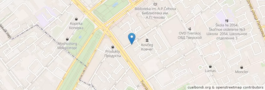 Mapa de ubicacion de Plan B en Rusia, Distrito Federal Central, Москва, Distrito Administrativo Central, Тверской Район.