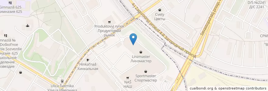 Mapa de ubicacion de Макдоналдс en Russie, District Fédéral Central, Moscou, Юго-Западный Административный Округ.