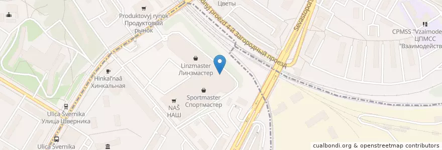 Mapa de ubicacion de Синема Стар en Rússia, Distrito Federal Central, Москва, Юго-Западный Административный Округ.