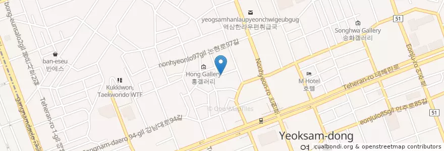 Mapa de ubicacion de Yang Good – Halal BBQ Lamb Restaurant en Corea Del Sud, Seul, 강남구, 역삼동, 역삼1동.