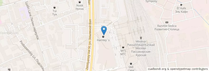 Mapa de ubicacion de Каро Фильм en Rússia, Distrito Federal Central, Москва, Центральный Административный Округ, Басманный Район.