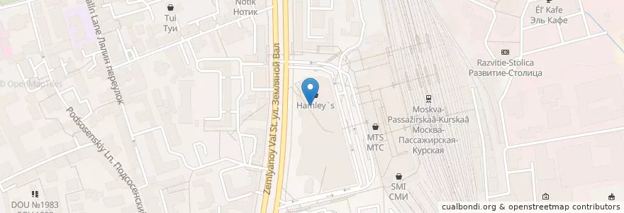 Mapa de ubicacion de Кофе Хауз en Rússia, Distrito Federal Central, Москва, Центральный Административный Округ, Басманный Район.