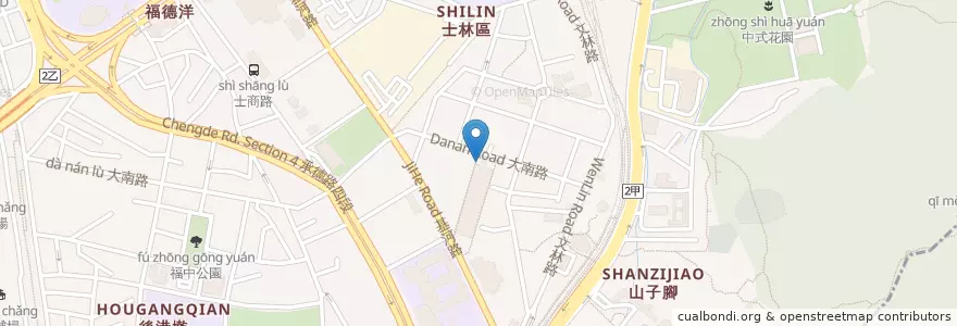 Mapa de ubicacion de 牛魔王牛排 en 타이완, 신베이 시, 타이베이시, 스린 구.