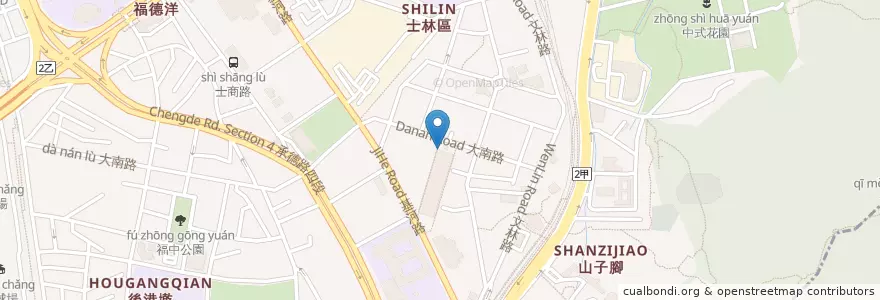 Mapa de ubicacion de 樂 古早味蛋糕 en Taiwan, Nuova Taipei, Taipei, 士林區.