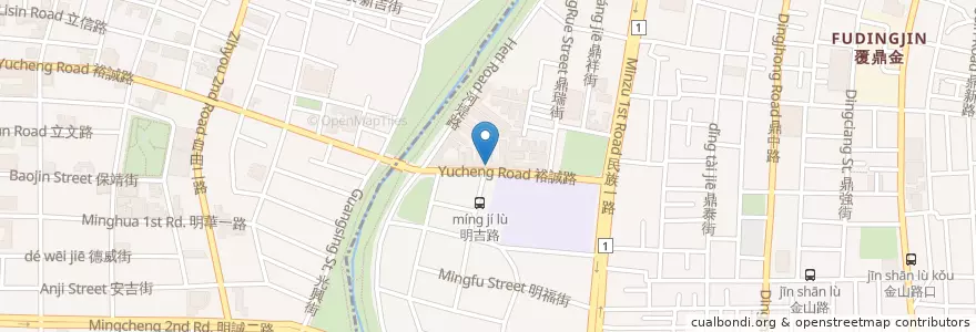 Mapa de ubicacion de 河堤小鹿牙醫診所 en تايوان, كاوهسيونغ, 三民區, 左營區.