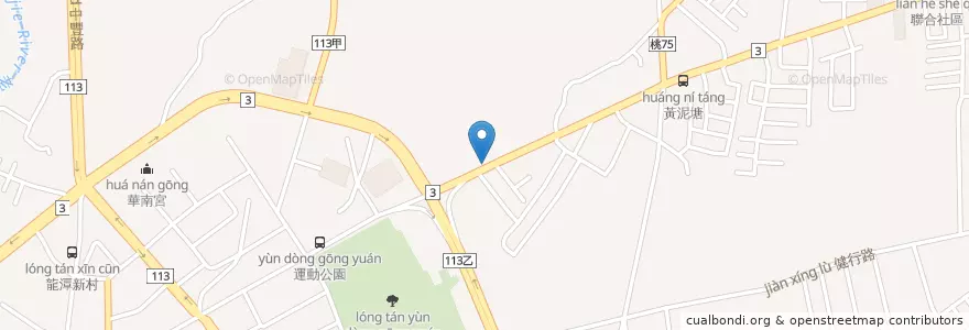 Mapa de ubicacion de Longtan Administrative Park en Taiwan, Taoyuan, Longtan District.