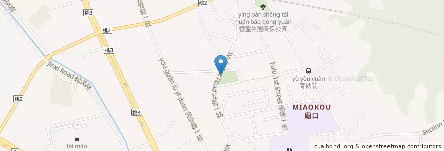 Mapa de ubicacion de 五福停車場 en Taiwan, 桃園市, 蘆竹區.