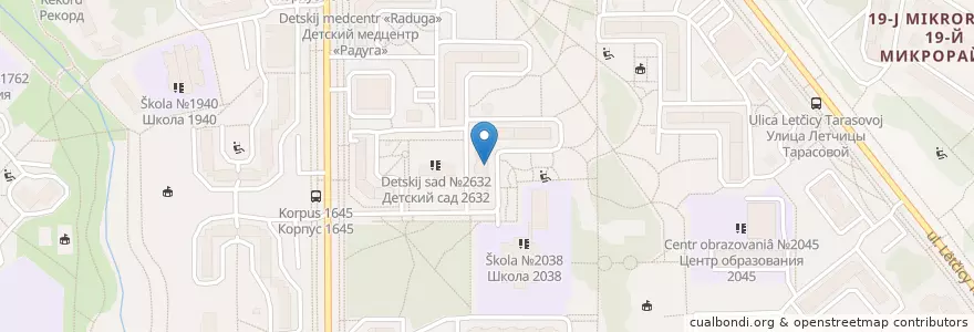 Mapa de ubicacion de Мир женщины en Russia, Distretto Federale Centrale, Oblast' Di Mosca, Москва, Зеленоградский Административный Округ, Район Крюково.