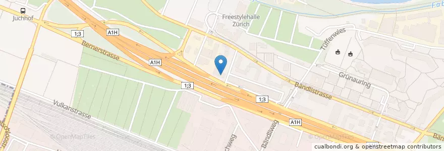 Mapa de ubicacion de Villa Grillhaus en Suisse, Zurich, District De Zurich, Zurich.
