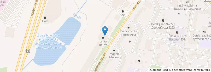 Mapa de ubicacion de АСНА en Rusya Federasyonu, Центральный Федеральный Округ, Москва, Юго-Восточный Административный Округ.