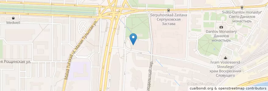 Mapa de ubicacion de Грабли en Russland, Föderationskreis Zentralrussland, Moskau, Südlicher Verwaltungsbezirk, Даниловский Район.