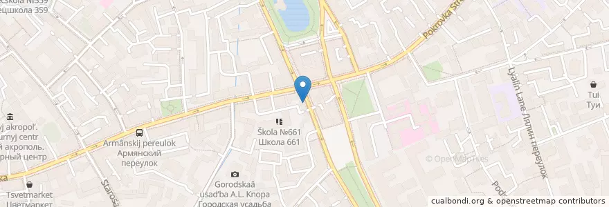 Mapa de ubicacion de Cofix en ロシア, 中央連邦管区, モスクワ, Центральный Административный Округ, Басманный Район.