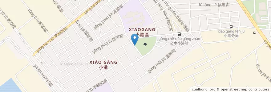Mapa de ubicacion de 小港停車場 en 台湾, 高雄市, 小港区.