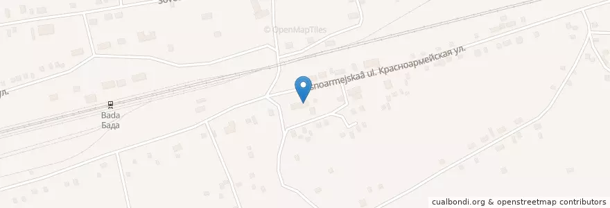 Mapa de ubicacion de Отделение почтовой связи 673250 en Rússia, Distrito Federal Oriental, Krai De Zabaykalsky, Хилокский Район, Бадинское Сельское Поселение.