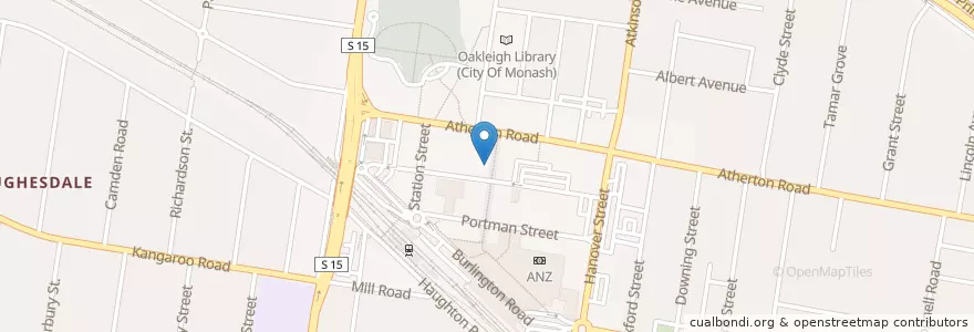 Mapa de ubicacion de Chez Maria en Australie, Victoria, City Of Monash.