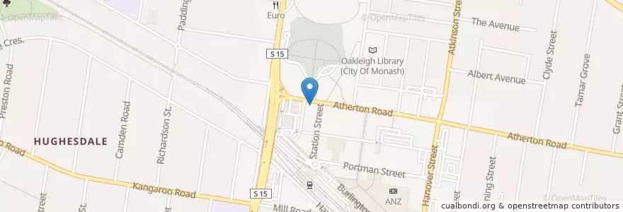 Mapa de ubicacion de Aristo Cafe en Australia, Victoria, City Of Monash.