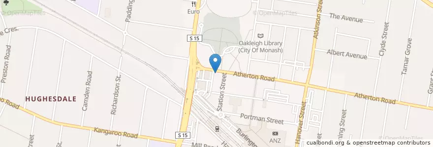 Mapa de ubicacion de Melbourne Laser Derm Clinic en Avustralya, Victoria, City Of Monash.