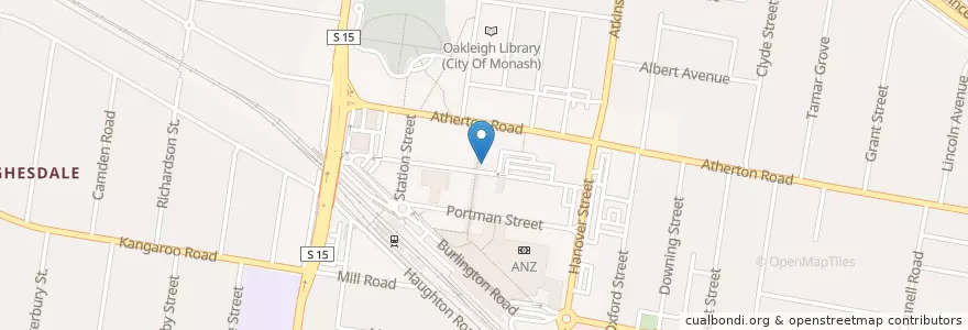 Mapa de ubicacion de St. Gerry's Dessert Bar en オーストラリア, ビクトリア, City Of Monash.