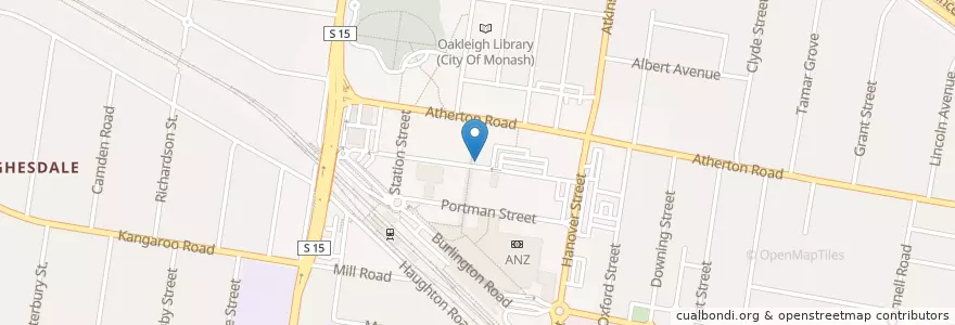 Mapa de ubicacion de Cypriot Street Grill en Australie, Victoria, City Of Monash.